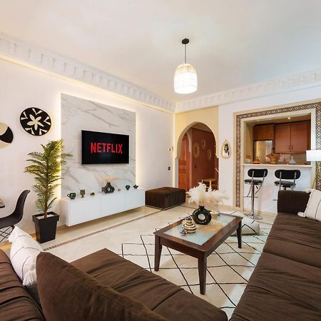 Appartement Chic Gueliz Plaza Avec Vue Marrakesh Exterior foto