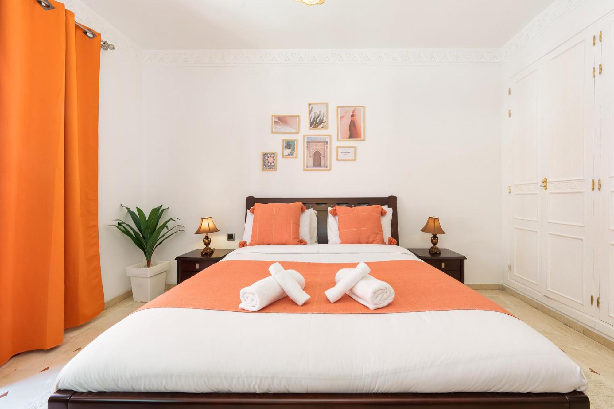 Appartement Chic Gueliz Plaza Avec Vue Marrakesh Exterior foto