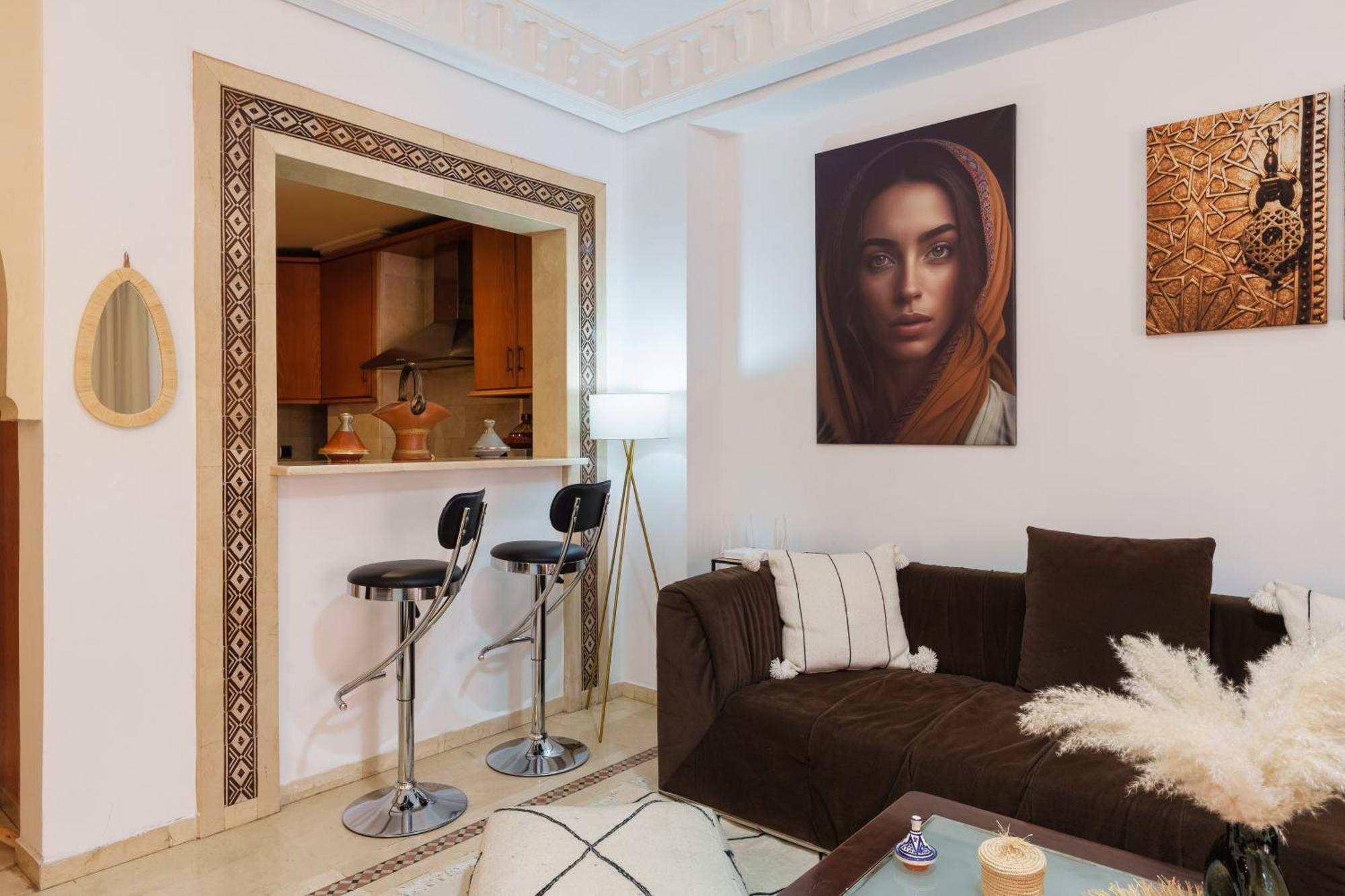 Appartement Chic Gueliz Plaza Avec Vue Marrakesh Exterior foto